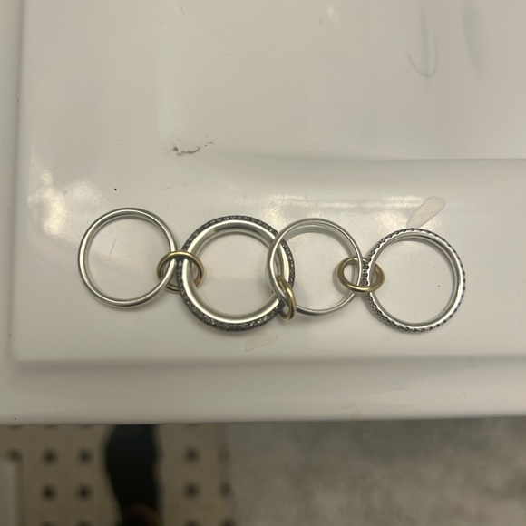 COPY - Spinelli Kilcollin White Diamond Set of Four Linked Ring, org $6k Nwot s… - Picture 8 of 11